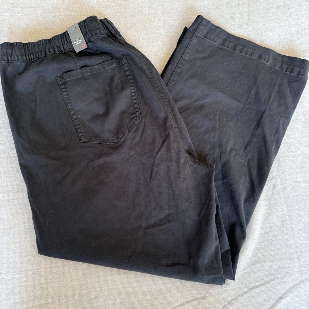 Torrid Womens 3R Black Pull On Pants Plus Size 3X Stretch Straight Leg